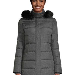 Lands' End Women's Long Down Coat Size Large